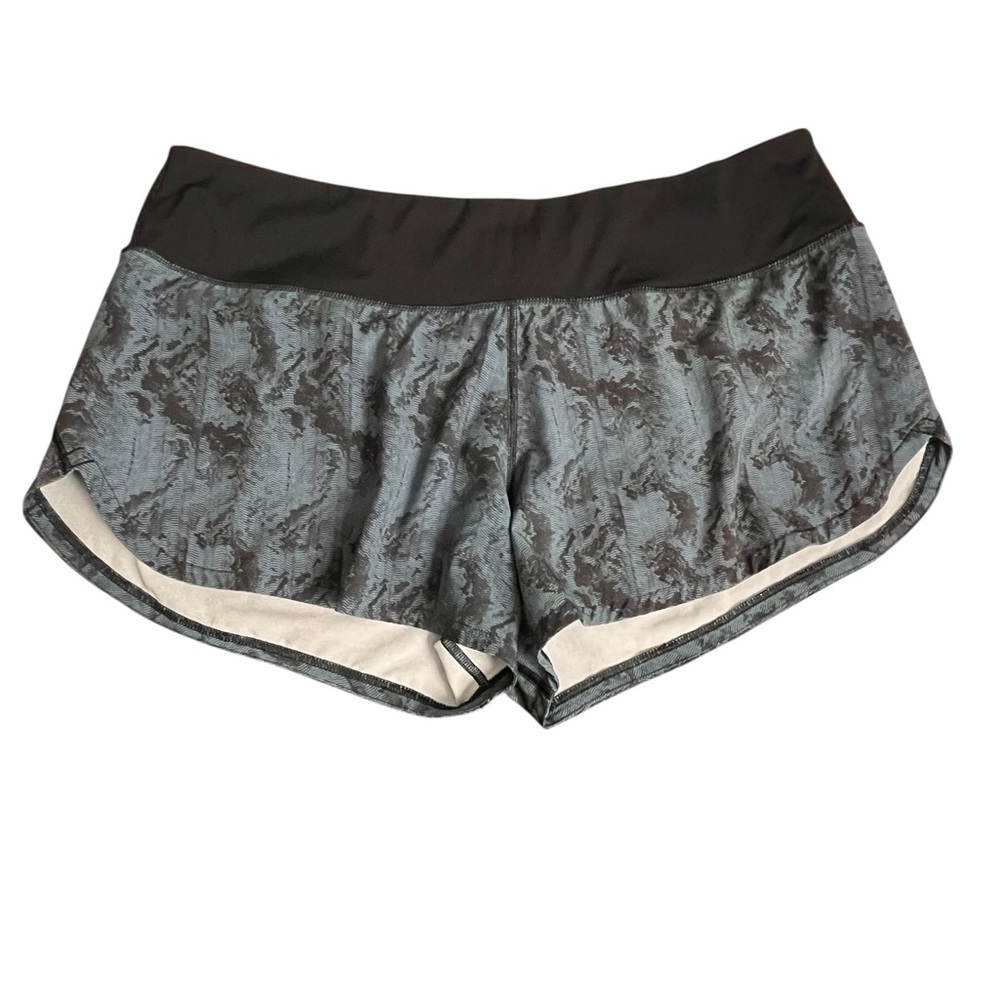 Vuori Omni Performance Lined Shorts Tide Dunes Textured Women Large Athletic